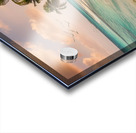 a serene beach scene with crystal clear turquoise Acrylic print