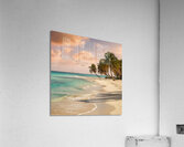 a serene beach scene with crystal clear turquoise Acrylic Print