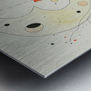 Muted Elegance Boho Lines Unveiled Metal print