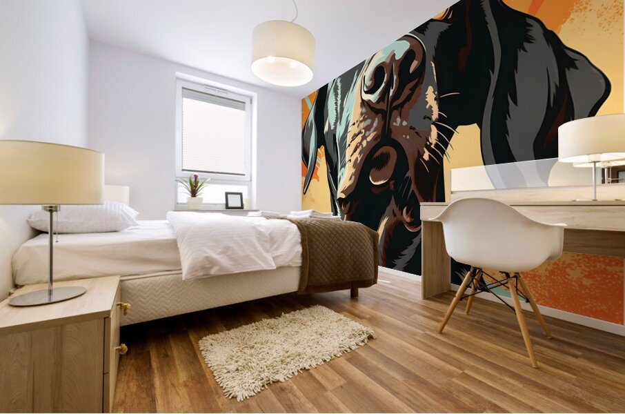Pop Paws German Shorthaired Pointer Mural print