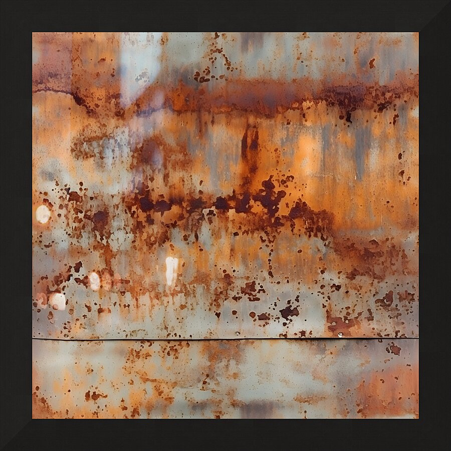 Veins of Rust Heart of Reflection Picture Frame print