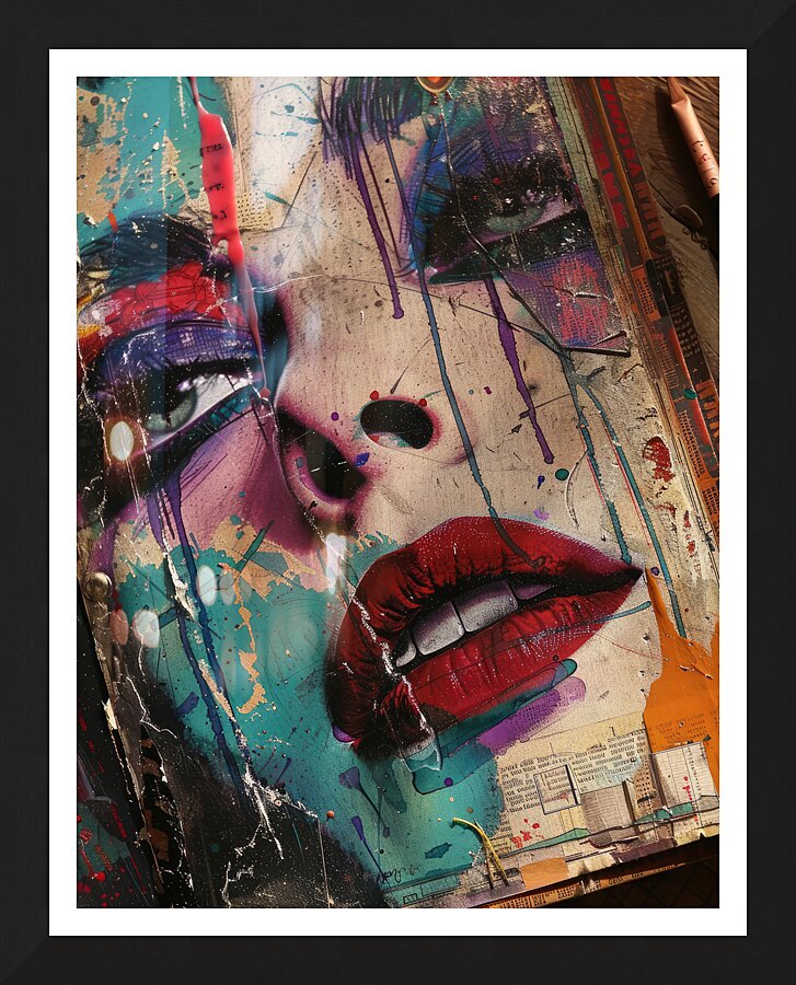 Abstract Bold Whispers Picture Frame print