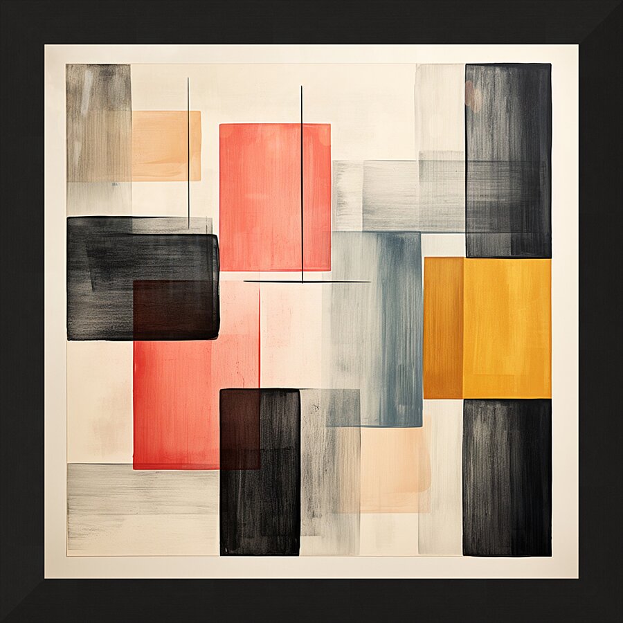 Harmonic Abstract Layers Picture Frame print