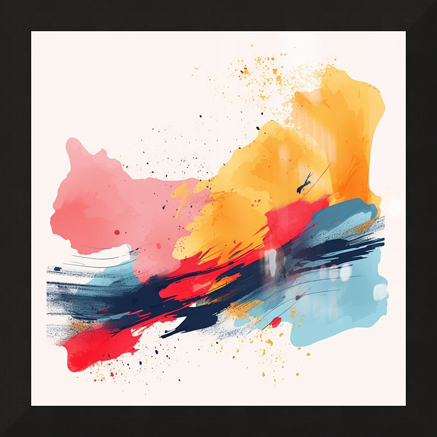 Chromatic Abstract Dance Picture Frame print