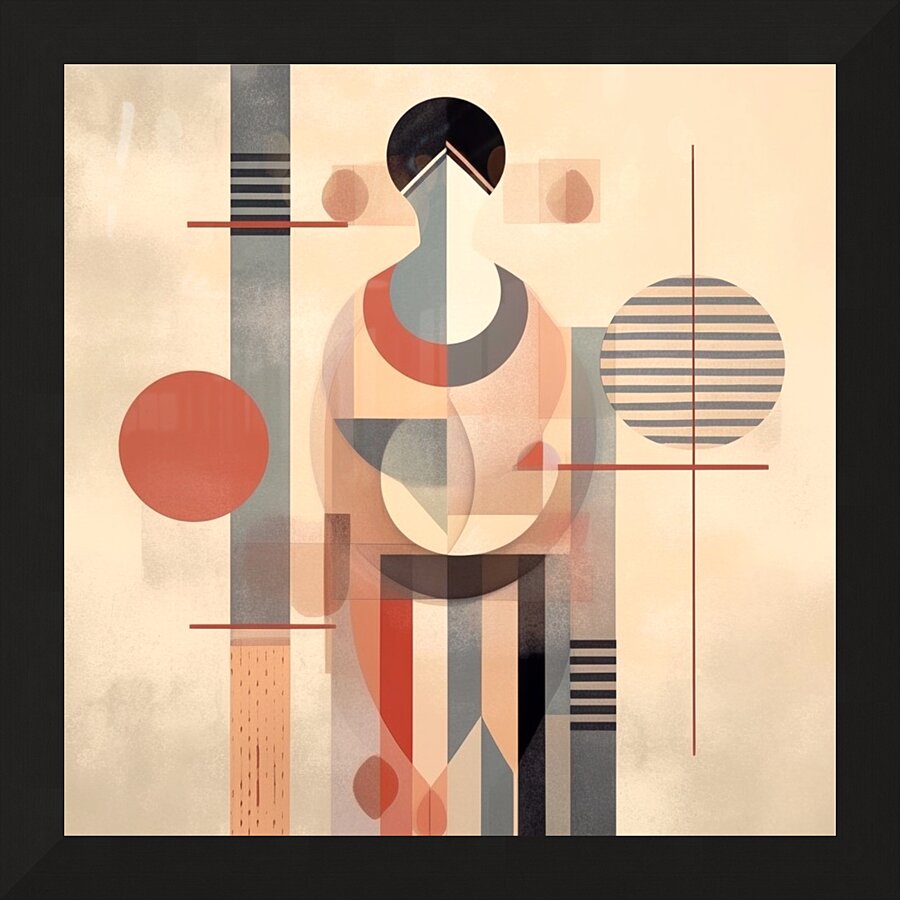 Cubist Abstract Elegance Picture Frame print