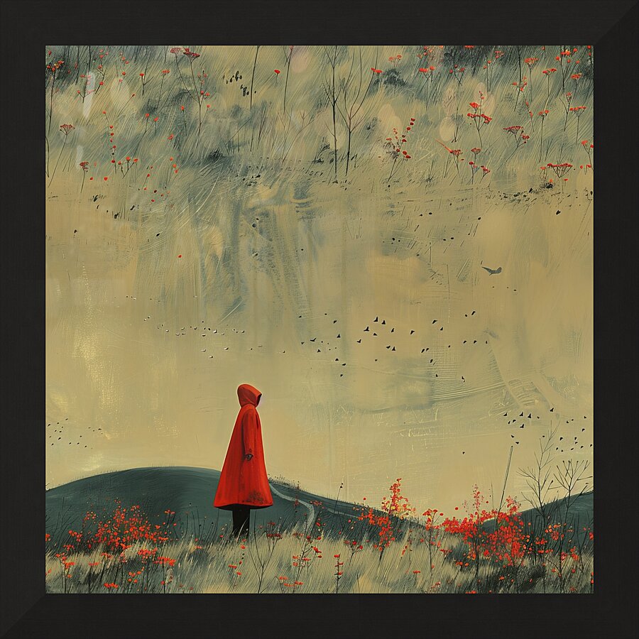 Ethereal Fields Abstract Landscape Picture Frame print