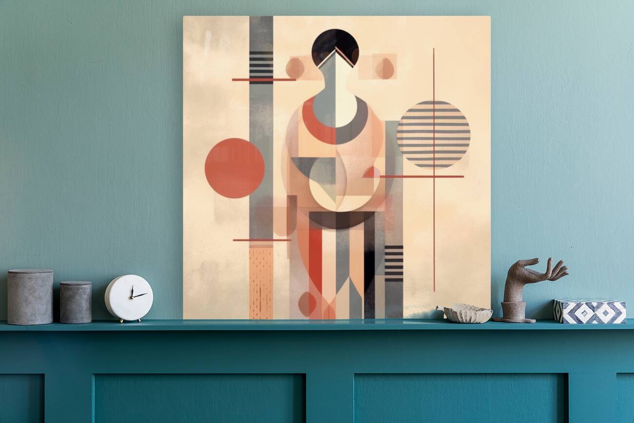 Cubist Abstract Elegance Reproduction