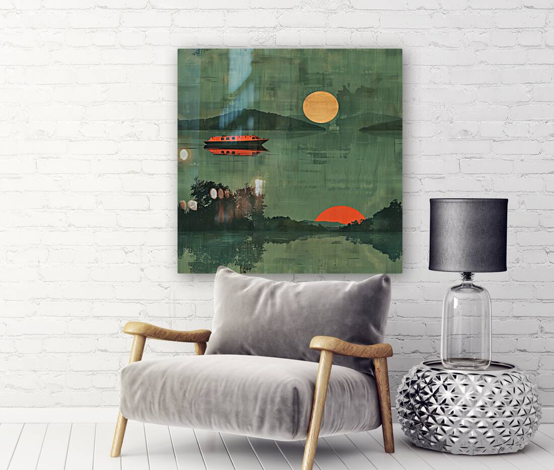 Dreamscape Abstract Landscape Reproduction