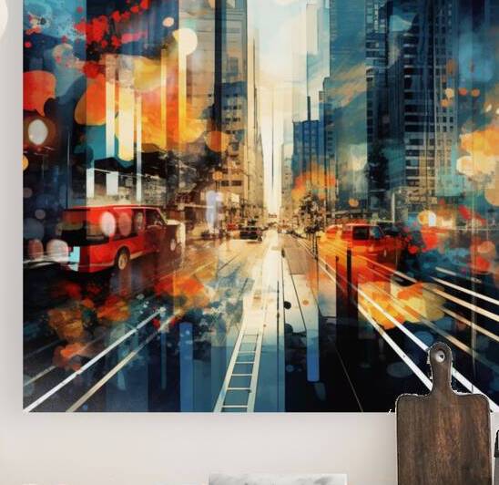 Abstract City Vibes Reproduction