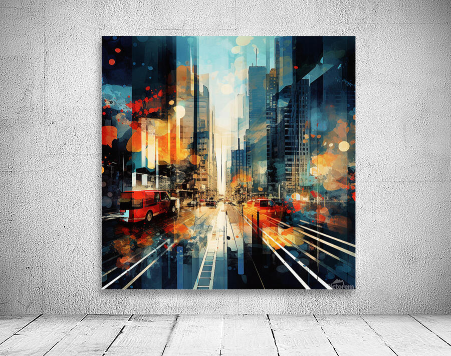 Abstract City Vibes Wall Preview