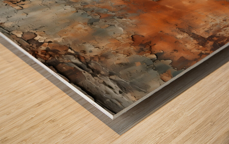 The Silent Rust of Being Wood print