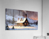 Cozy Cabin Christmas Acrylic Print