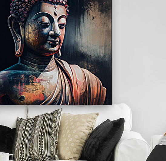  Enlightenment Buddha Canvas | Visual Sketches by Visualsketches