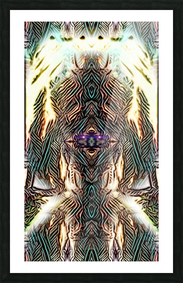 Meditation fire Picture Frame Printing