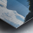 Lake sunset reflection Metal print