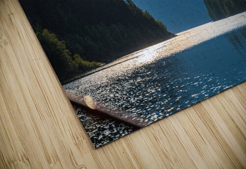Lake sunset reflection Danybilodeau puzzle