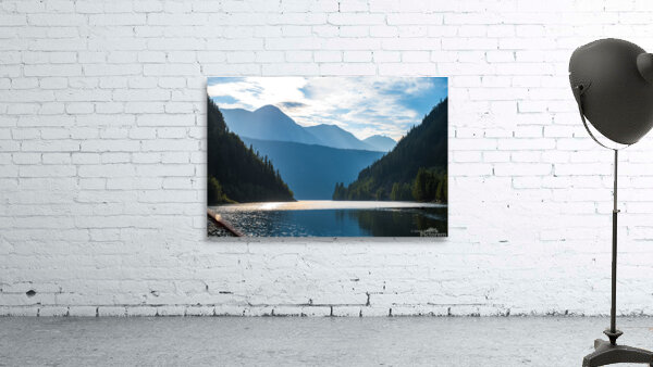Lake sunset reflection Wall Preview