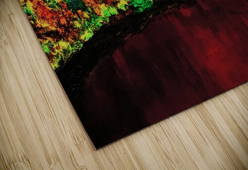 Red Sunset Pond  Donnie Lee Harris  puzzle