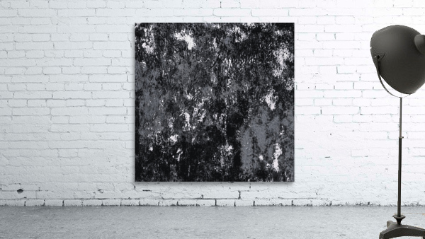 Abstract Deep Forest B&W Wall Preview