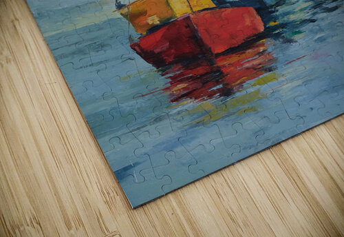 Colorful Boats Gretchen Stuppy puzzle