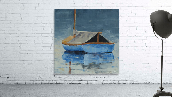 Blue Sailboat Wall Preview