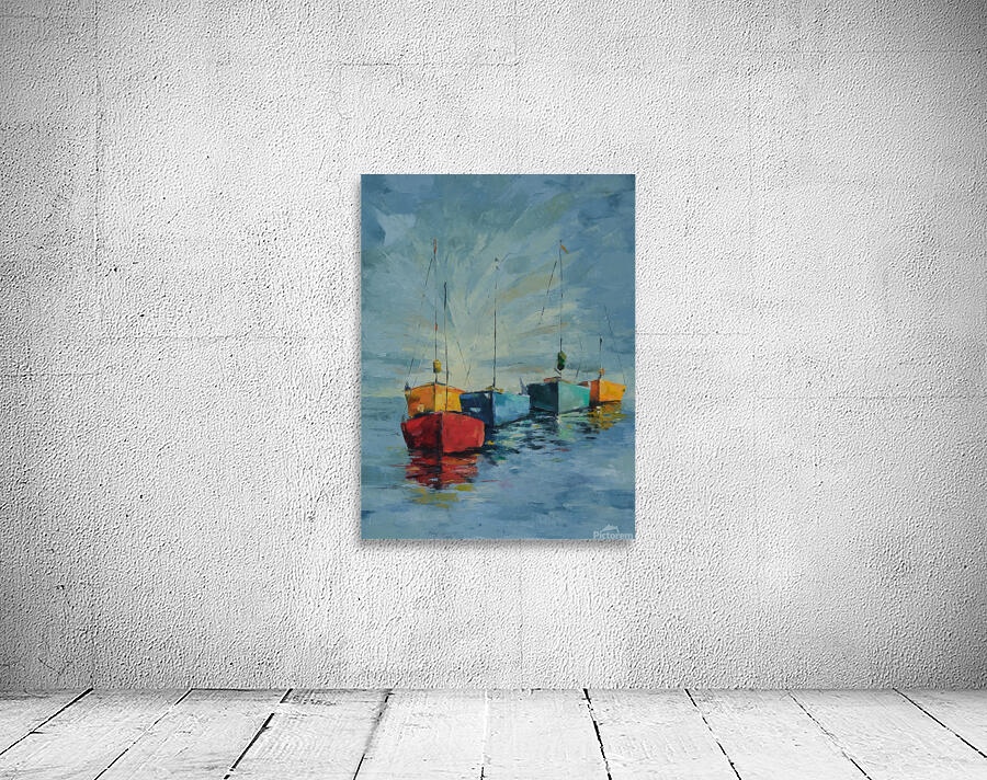 Colorful Boats Wall Preview