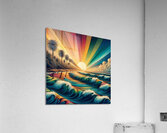 Sunset Stripes Acrylic Print