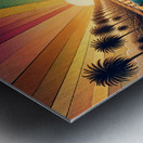 Sunset Stripes Metal print