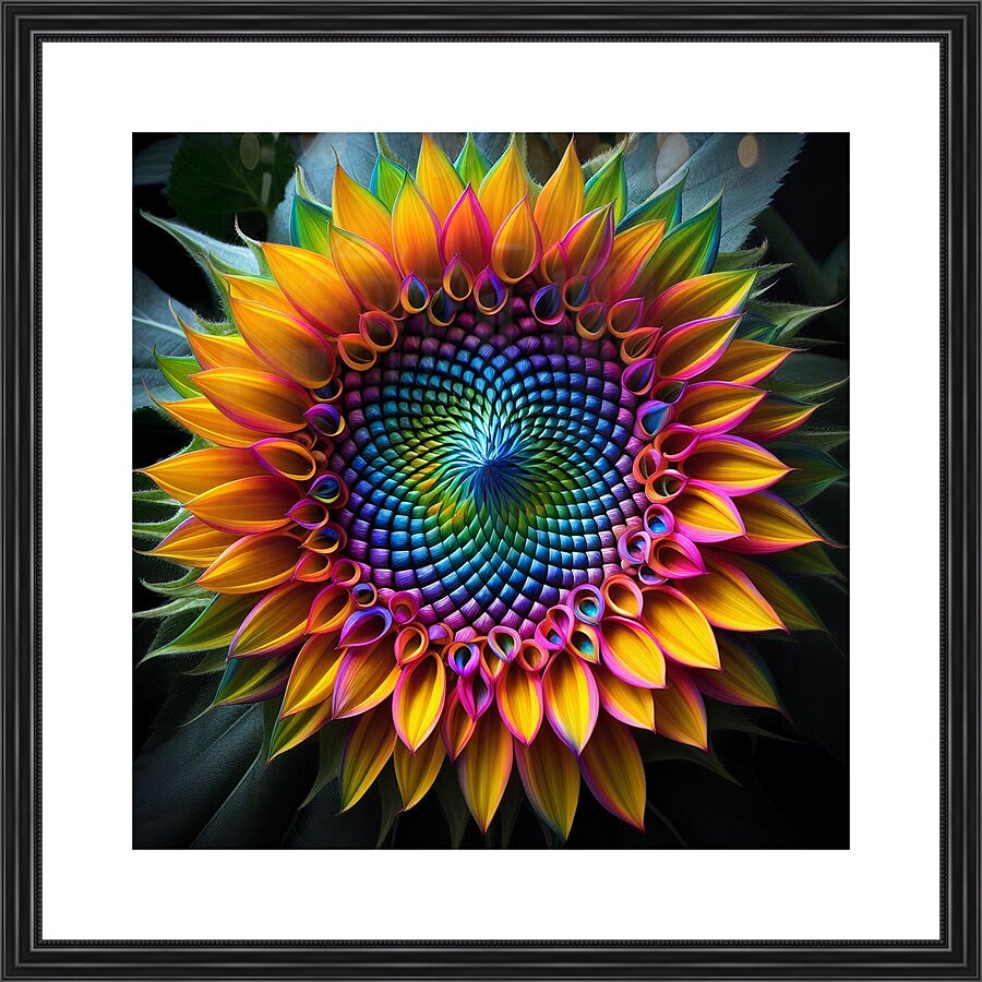 Sunflower Picture Frame print