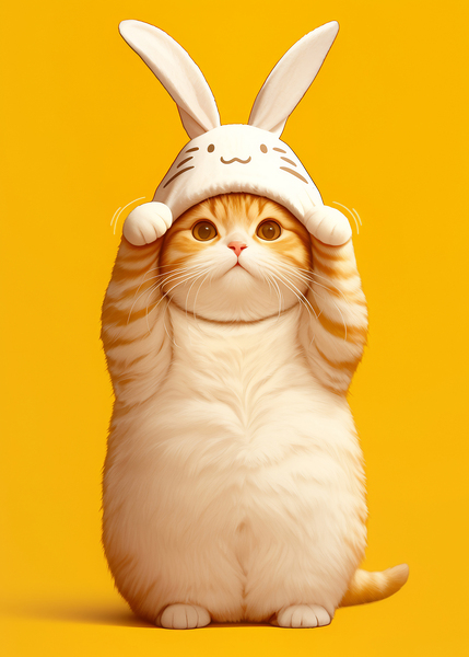 Tabbys Easter Ears: A Springtime Whimsy Digital Download