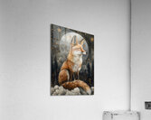 Whimsical Regal Red Fox in Mystic Moonlight Acrylic Print