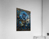 Midnight Enchantment: Blue Rose Acrylic Print