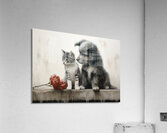 Vintage Kitten and Puppy Friends Forever Acrylic Print