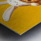 Tabbys Easter Ears: A Springtime Whimsy Metal print