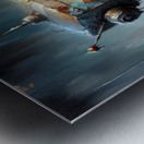 Melancholy Robot in City Metal print