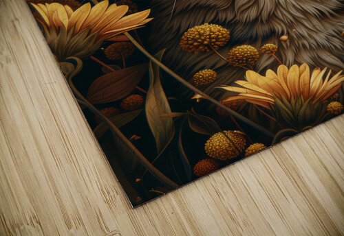 Tabby Cat in a Flowers Garden Anne Laure GOUPIL puzzle