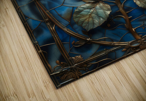 Midnight Enchantment: Blue Rose Anne Laure GOUPIL puzzle