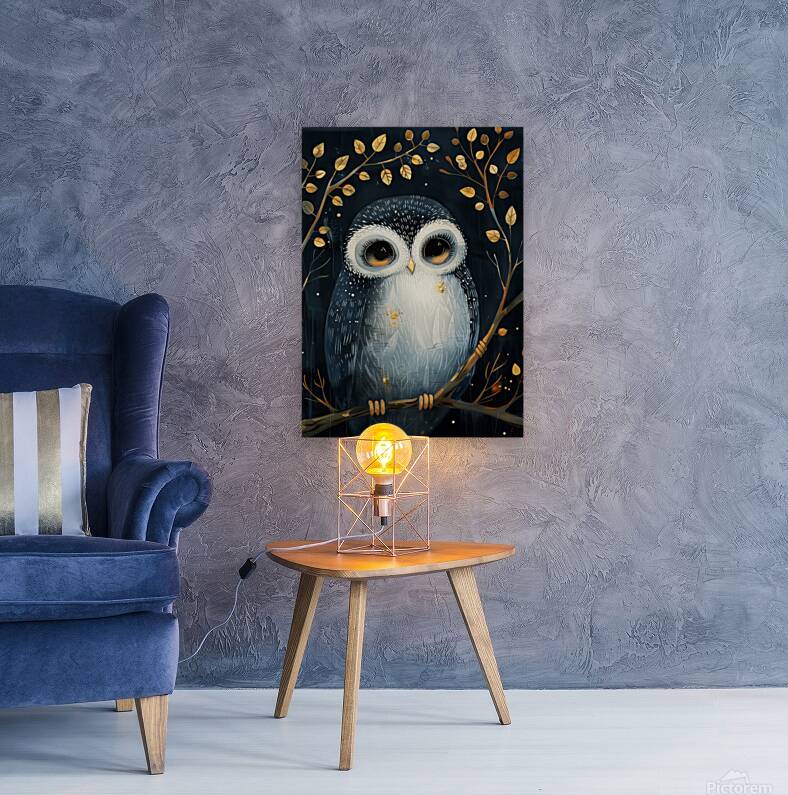 Whimsical Cute Owl Reproduction