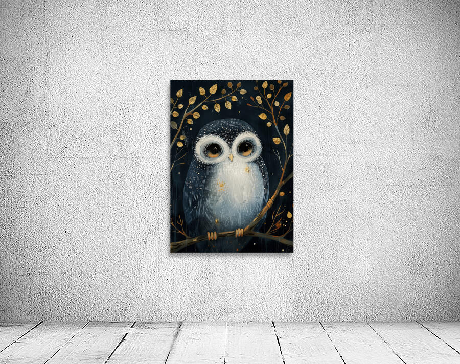 Whimsical Cute Owl Wall Preview