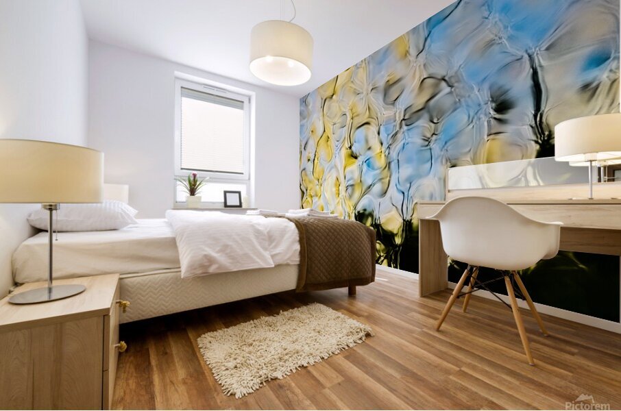 Yellow Pansies Mural print