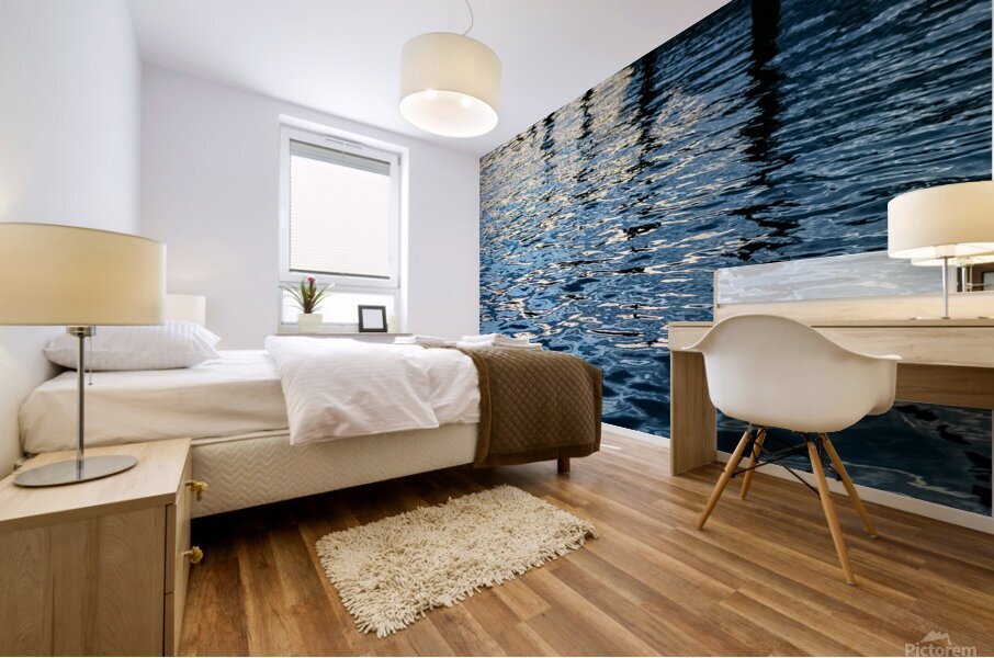 Rippled Blue Mural print