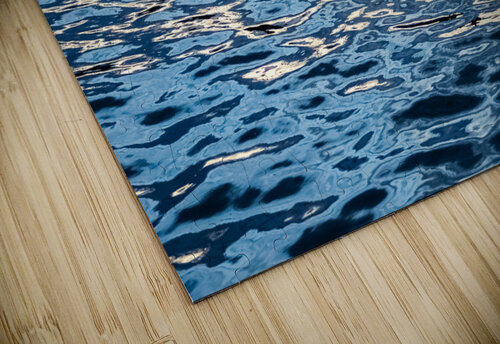 Rippled Blue Reflective Photography puzzle