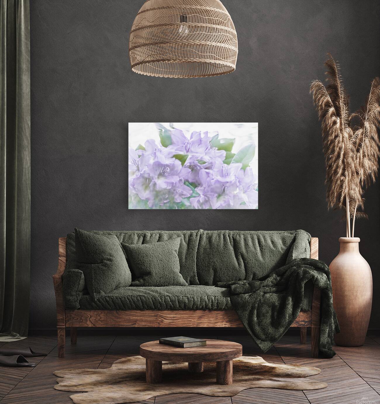 Purple Hydrangeas Reproduction