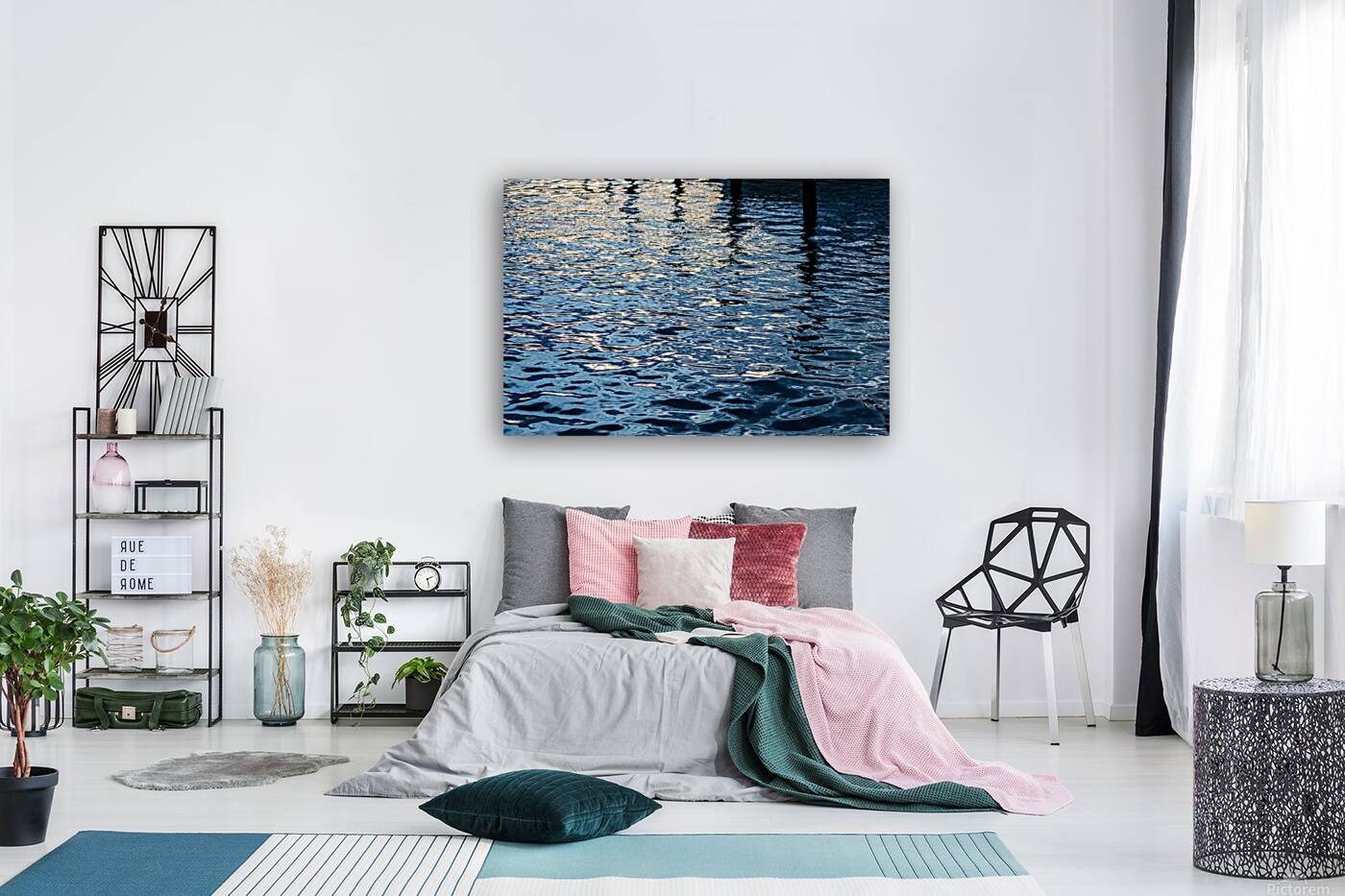 Rippled Blue Reproduction