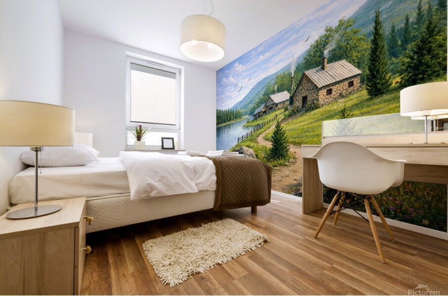 Where the World Grows Quiet Mural print