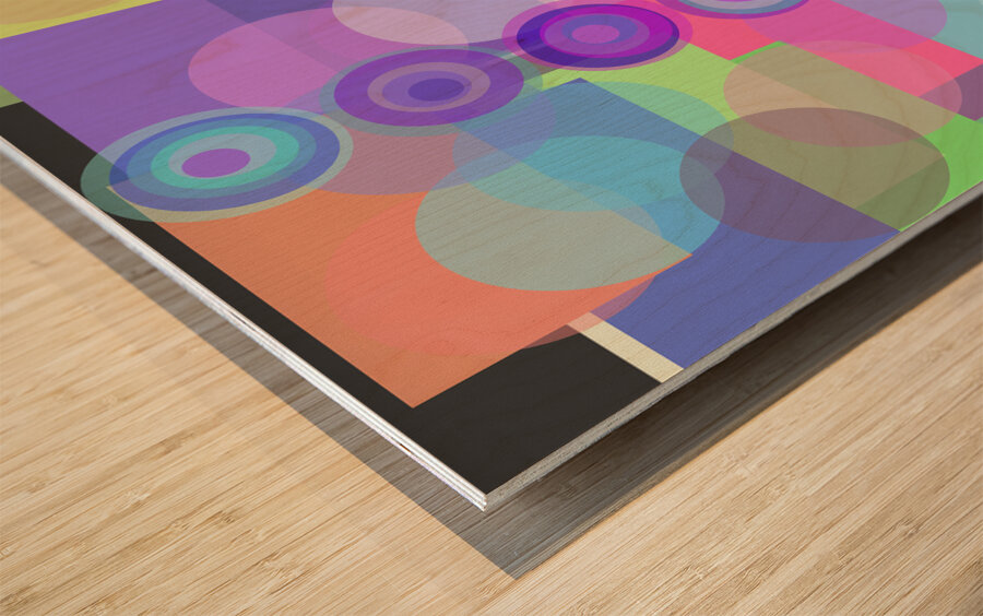 Color Jungle 4 Wood print