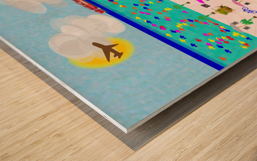 Deco Beach 4 Impression sur bois