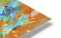 Blue Sunflowers v2 HD Metal print