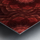 Wooden Floral Mandala Metal print