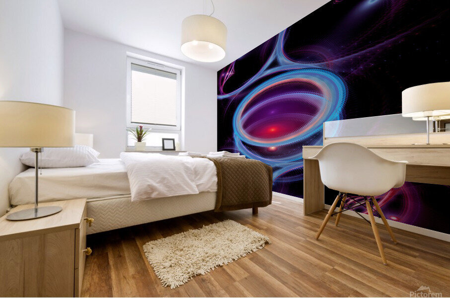 Synchronized Orbits  Mural print